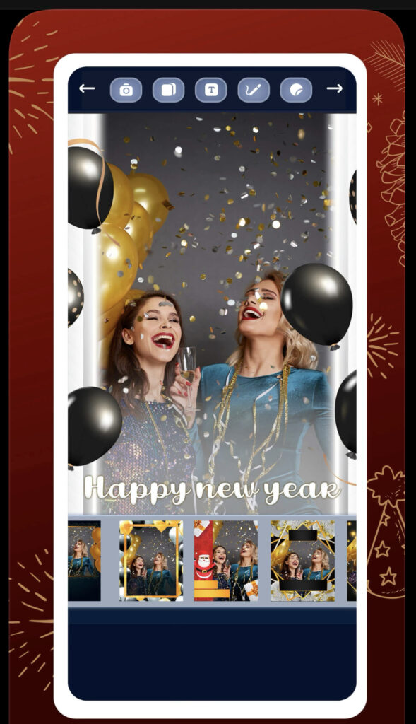 Happy New Year photo frames