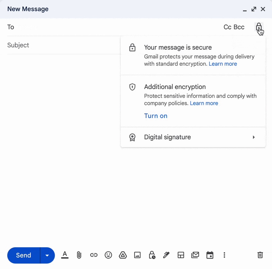 Gmail encryption