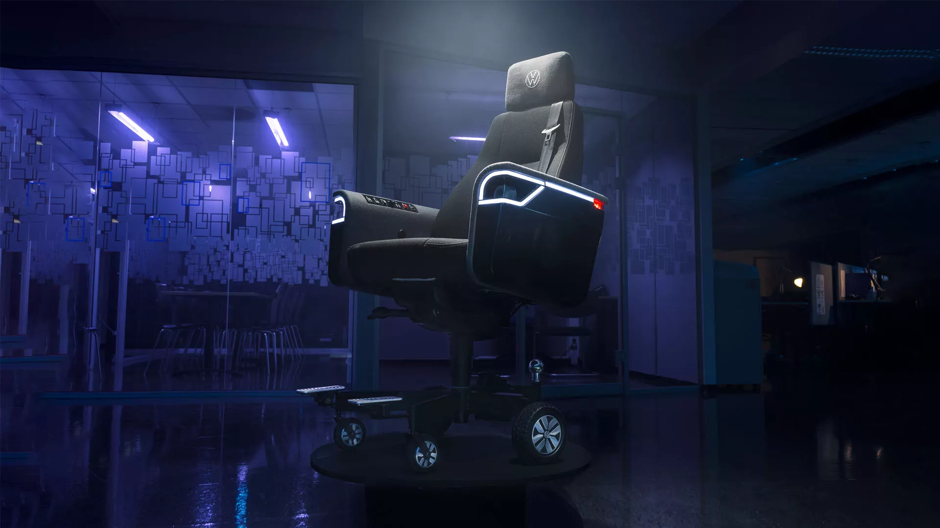 Volkswagen developed an office chair that travels up to 20 km per hour