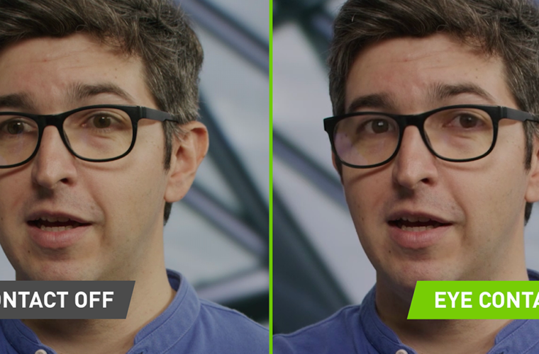 Nvidia Broadcast deepfakes your eyes to make you look at the camera