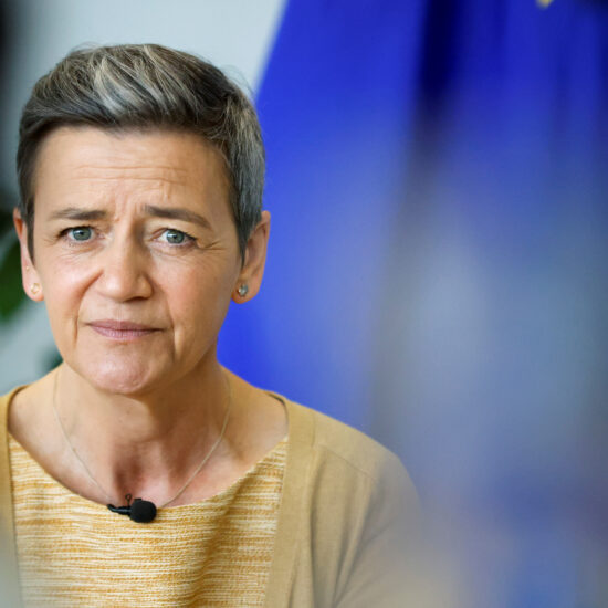 EU tech tsar Vestager sees political agreement on AI law this year