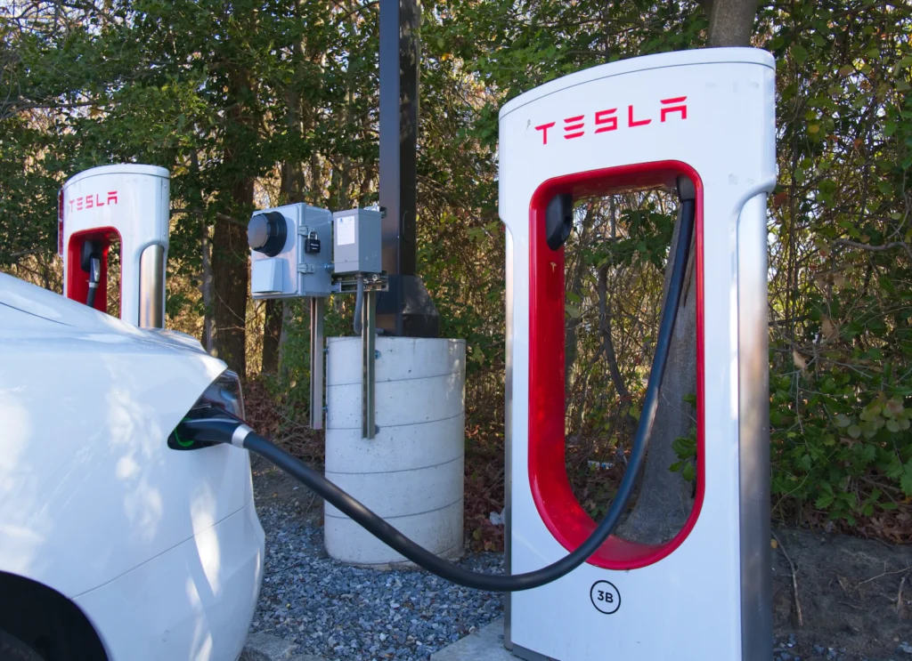 Tesla charging station