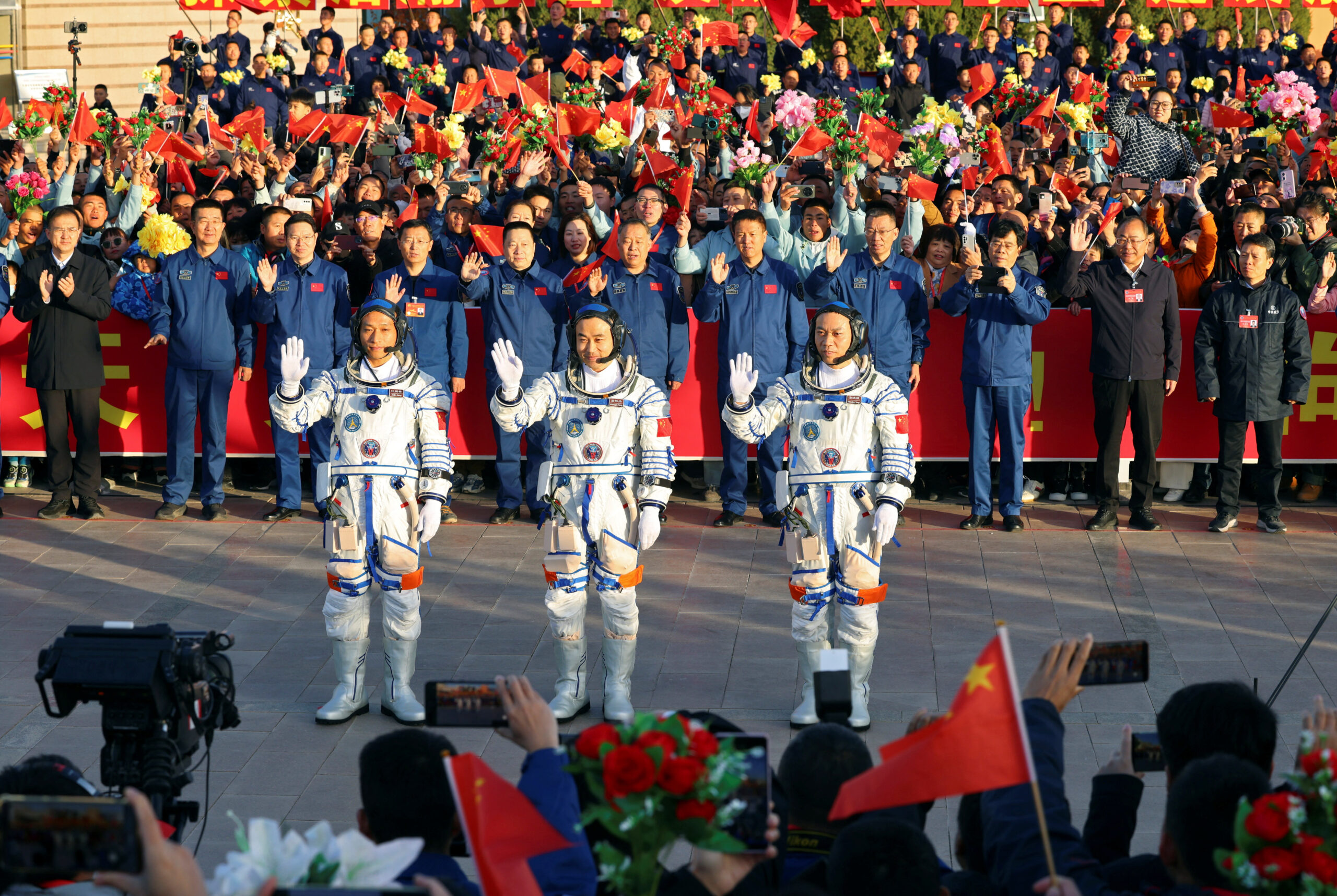 China's Youngest-ever Crew Of Astronauts Heads To Space Station