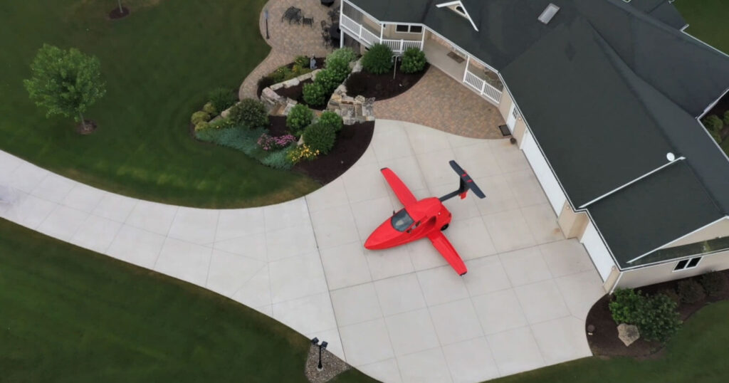 Switchblade In Driveway (Aerial Photo)
