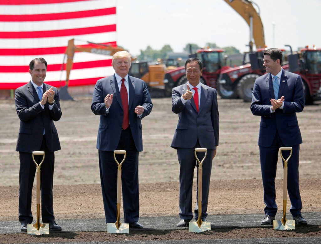 Biden touts new $3.3 billion Microsoft data center at failed Foxconn site Trump backed