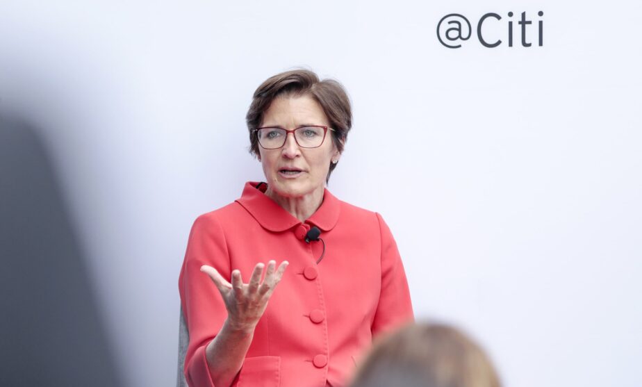 Jane Fraser speaks during the Milken Institute Global Conference in Beverly Hills, California, U.S., on Monday, April 29, 2019. Kyle Grillot | Bloomberg via Getty Images