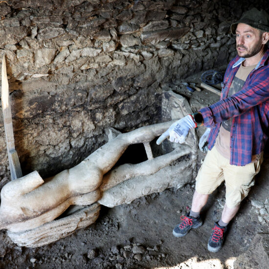 Bulgarian archaeologists find marble god in ancient Roman sewer