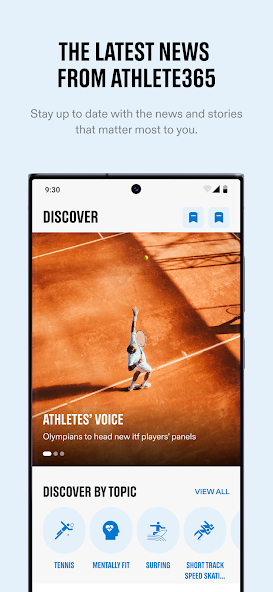 The “Athlete365” app