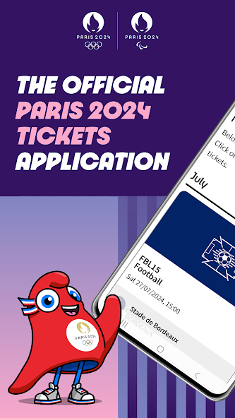 The "Paris 2024 Tickets" app