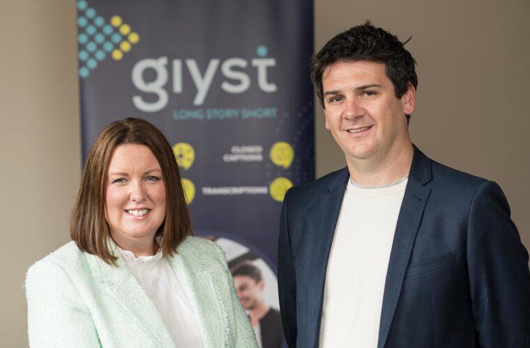 Pictured are, Avril Power, COO, and co-founder, Giyst and Colm Murphy, CEO, and co-founder, Giyst.