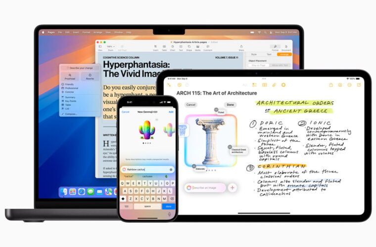 Apple Intelligence now features Image Playground, Genmoji, Writing Tools enhancements, seamless support for ChatGPT, and visual intelligence