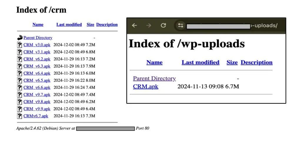 Fig.4: website used to distribute the malwares